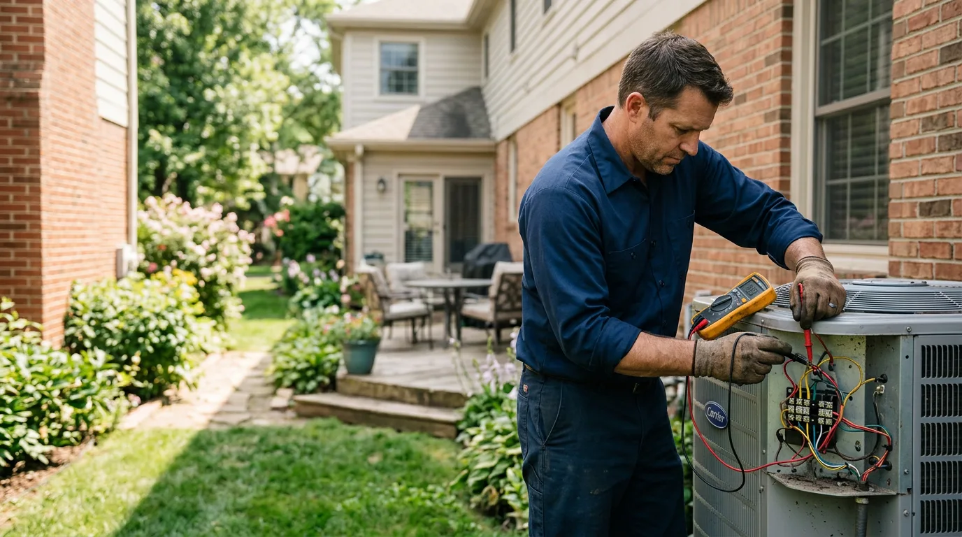 HVAC technician working near Creekside, PA